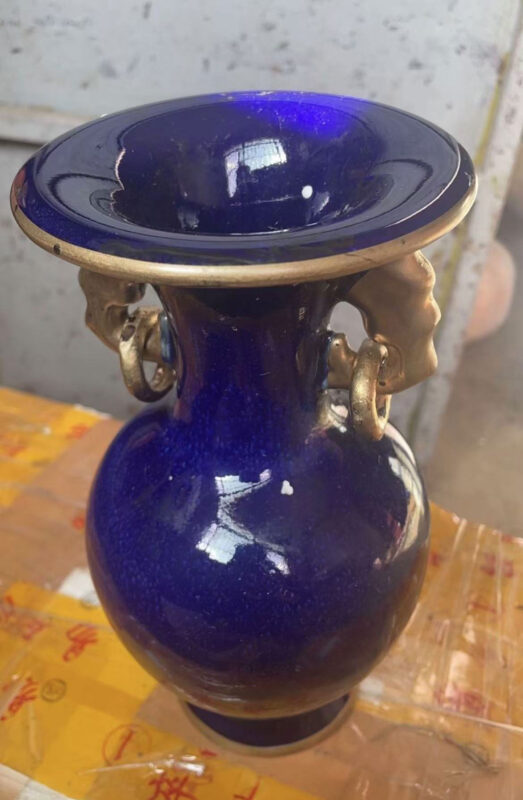 Kiln porcelain starry sky blue flower arrangement small vase-國際博寶藝術品交易網