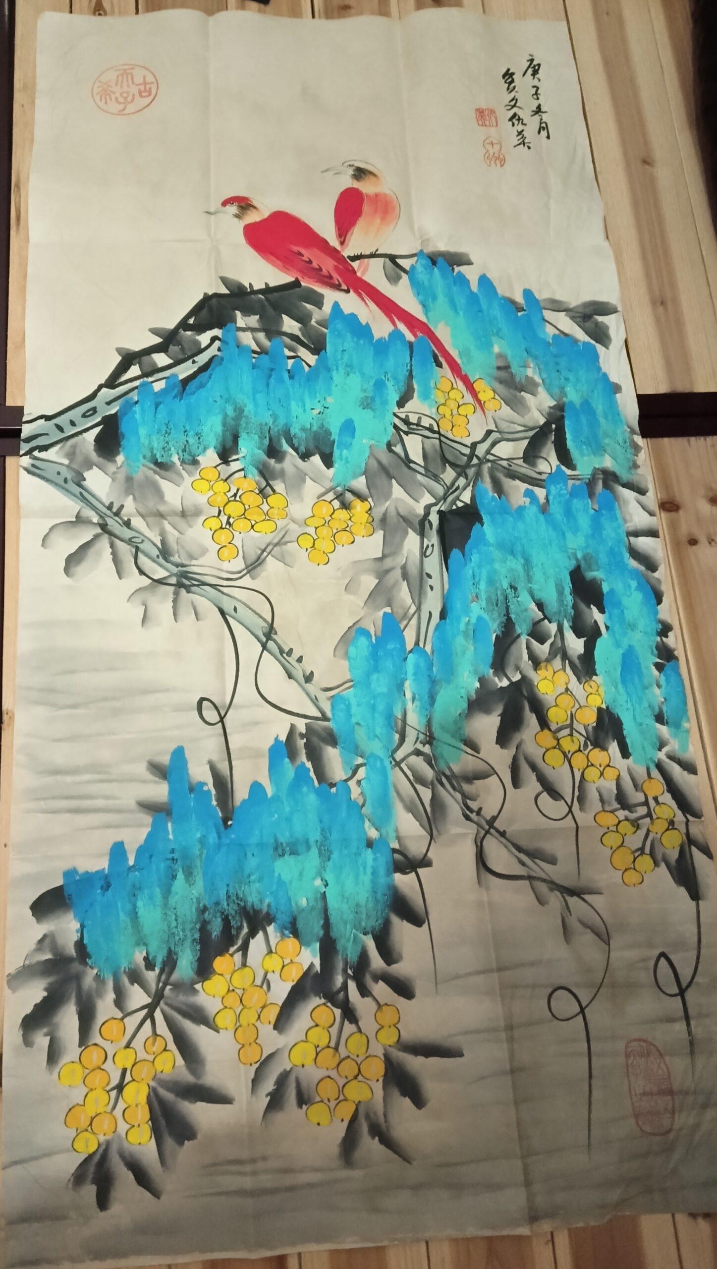 Qiu Ying’s flower and bird paintings