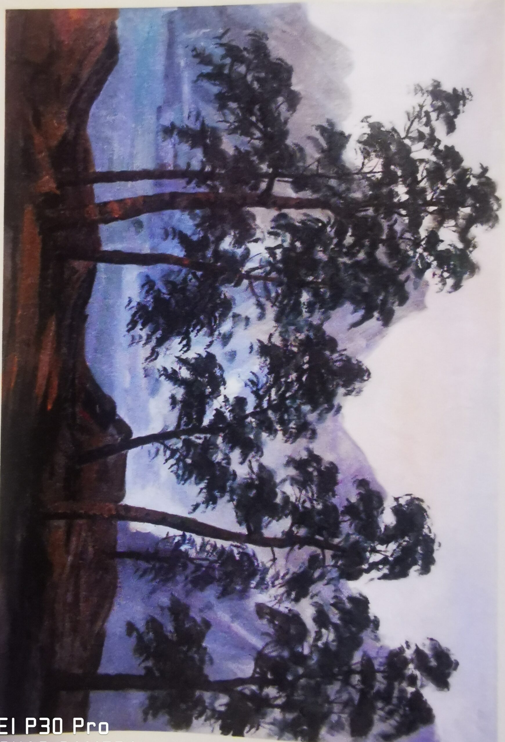 Zou Shifang, mountain scenery, sunbeams