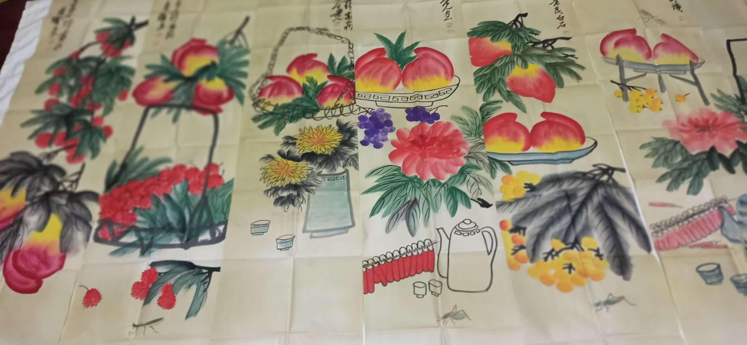 Qi Baishi’s multiple screens