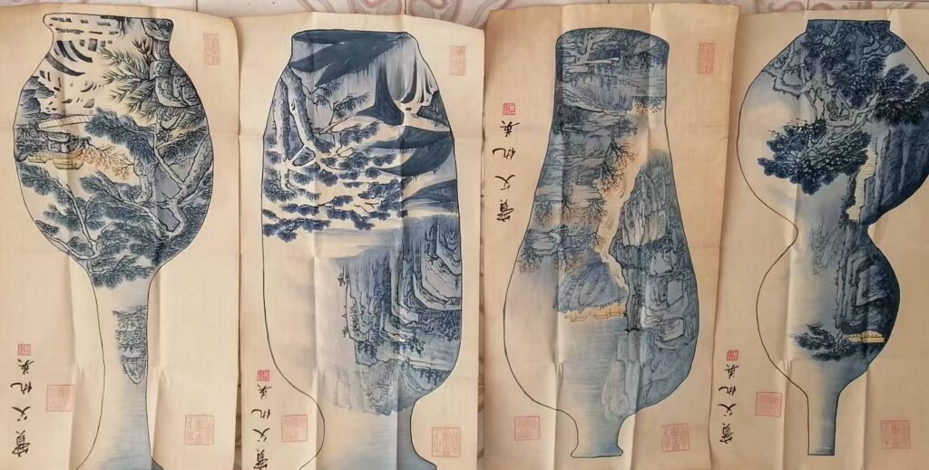 Qiu Ying’s four screens-國際博寶藝術品交易網