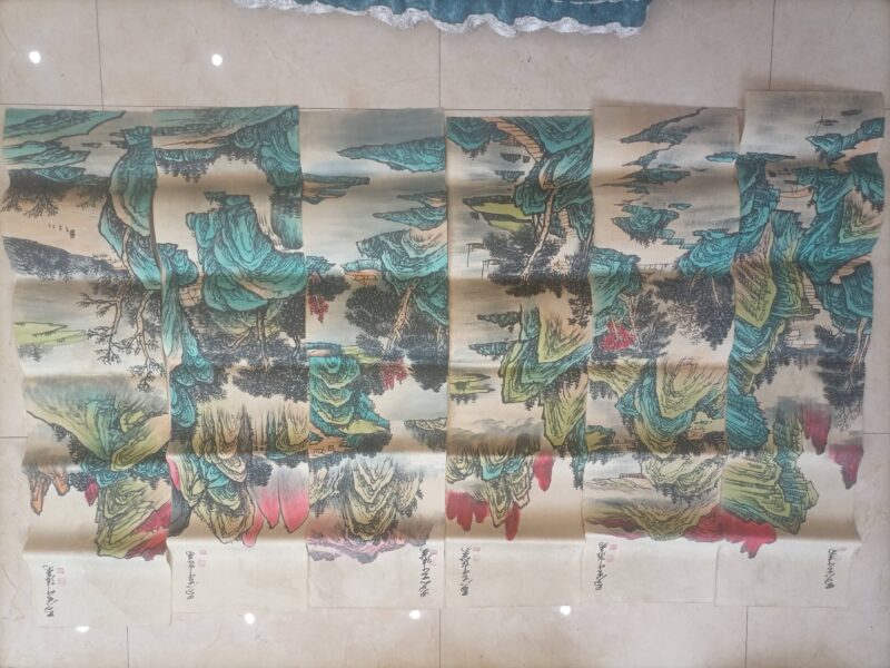Zhang Daqian's Twelve Panels of Mountain and Water-國際博寶藝術品交易網