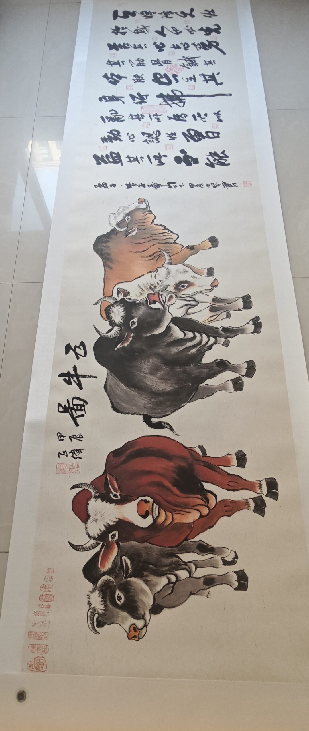 Li Zhiwei’s paintings and calligraphy works.