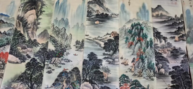 Tang Yin's eight landscape screens-國際博寶藝術品交易網