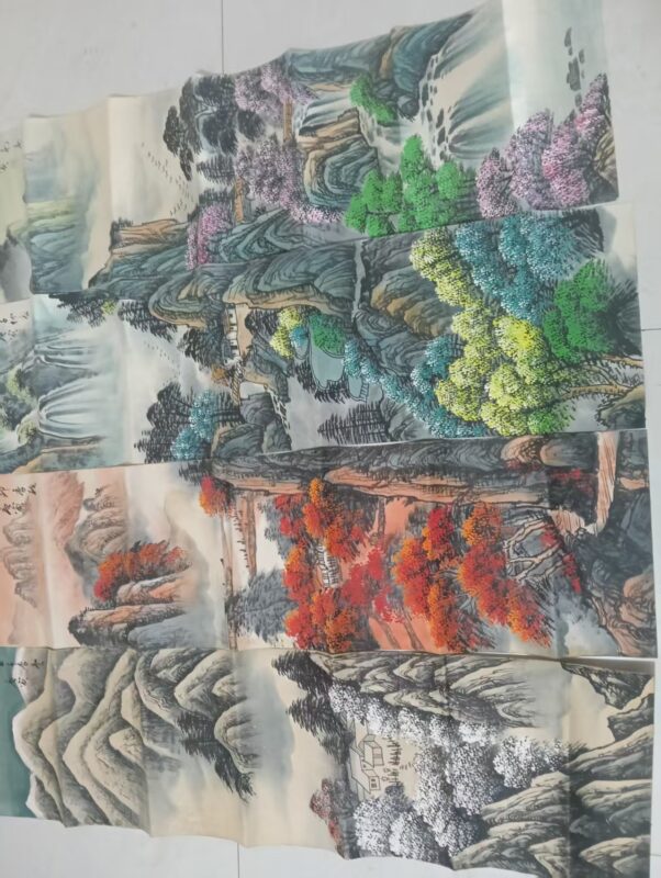 Tang Yin’s four landscape screens-國際博寶藝術品交易網