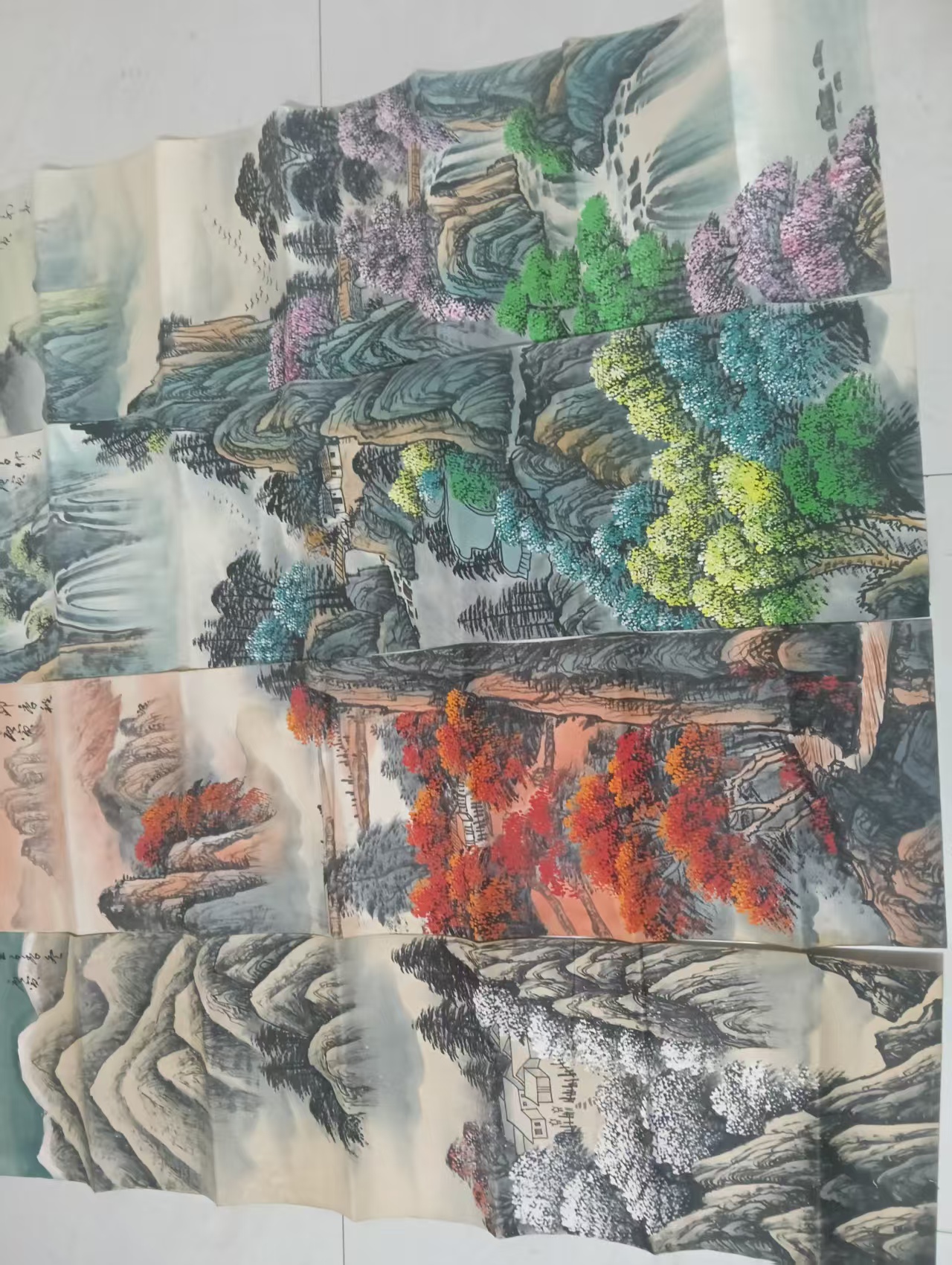 Tang Yin’s four landscape screens