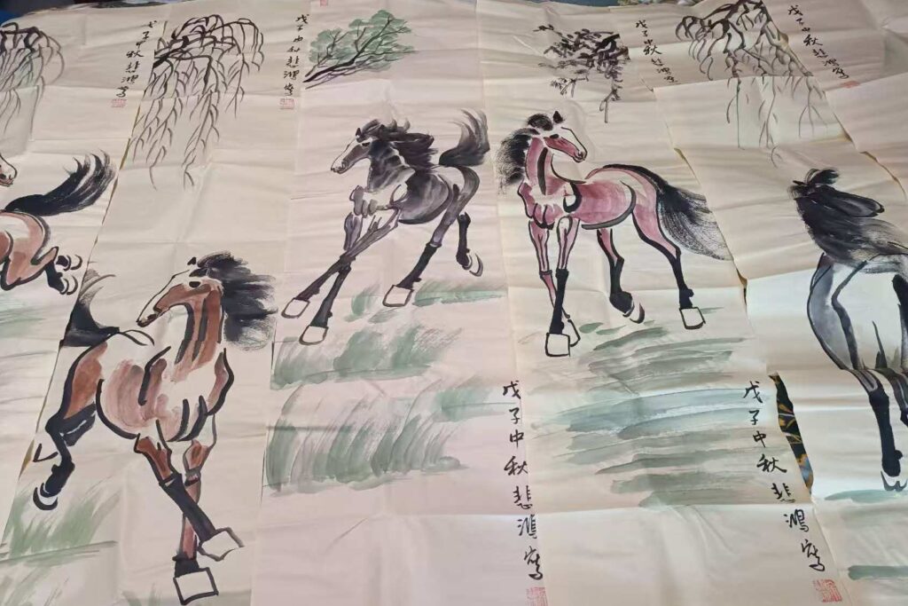 Xu Beihong’s Eight Panels-國際博寶藝術品交易網