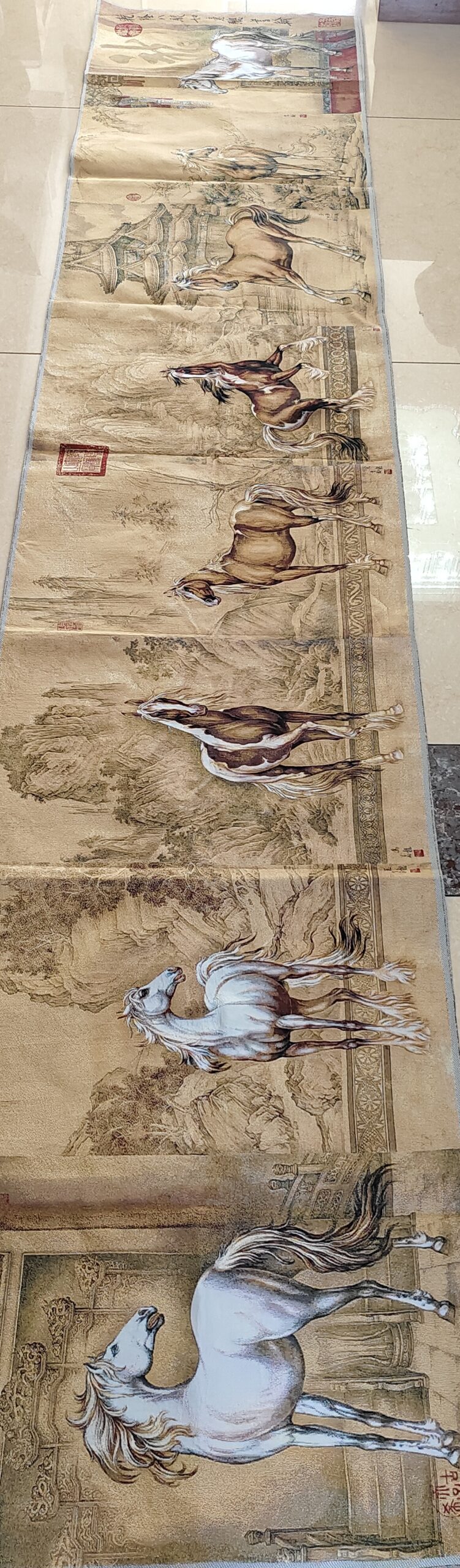 Lang Shining’s embroidered horse