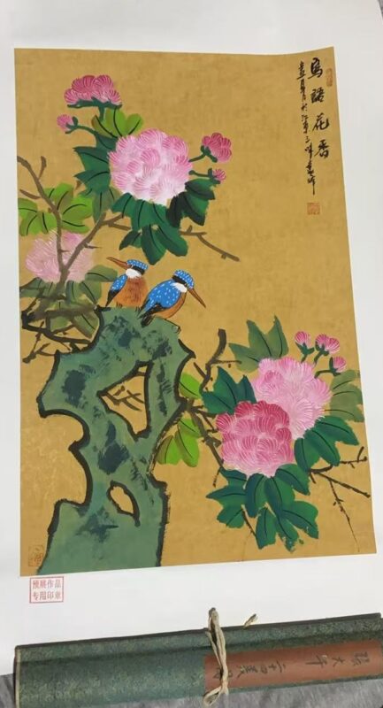 Mo Yuanfeng bird songs and fragrant flowers-國際博寶藝術品交易網