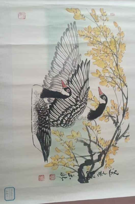 Dong Yuxin Bird and Flower Painting-國際博寶藝術品交易網