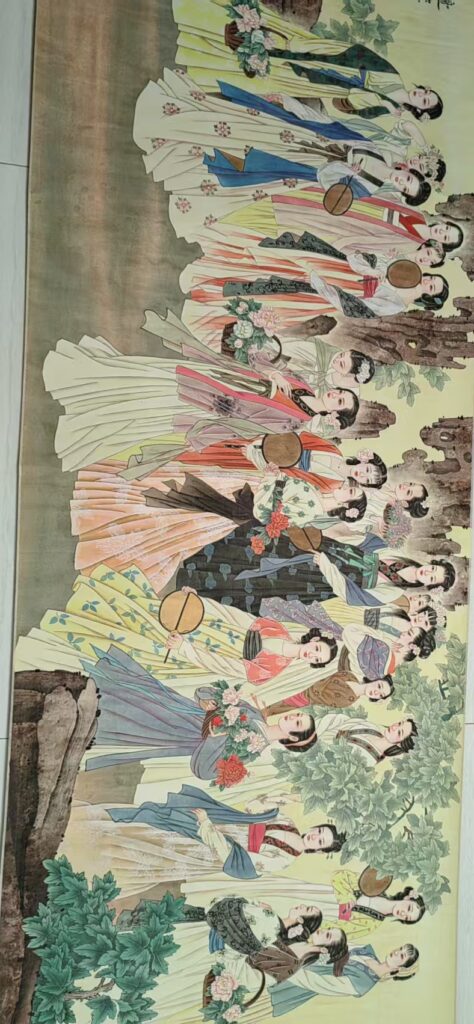 图片[2]-Zhang Daqian’s 24 Beautiful Pictures 310X70cm-國際博寶藝術品交易網