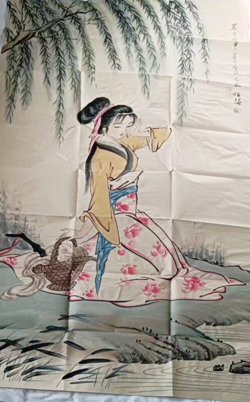 Bai Bohua's four beautiful women Xishi Huansha calligraphy and painting-國際博寶藝術品交易網
