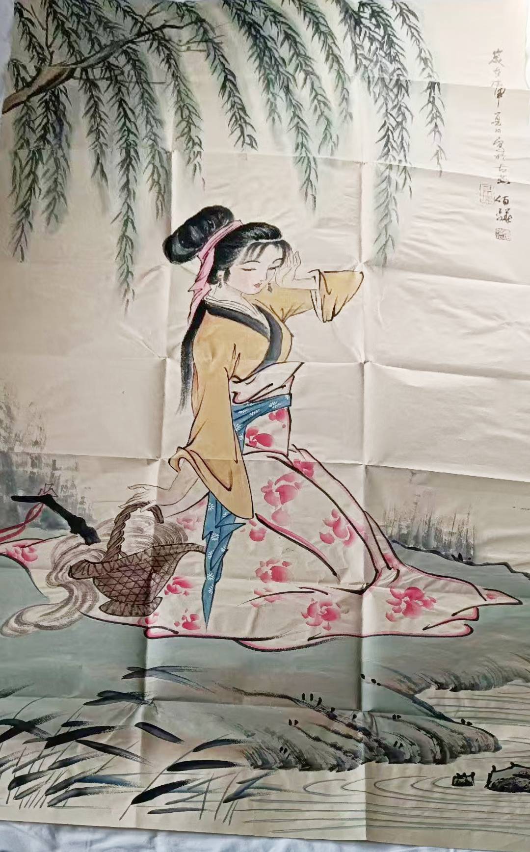 Bai Bohua’s four beautiful women Xishi Huansha calligraphy and painting-國際博寶藝術品交易網