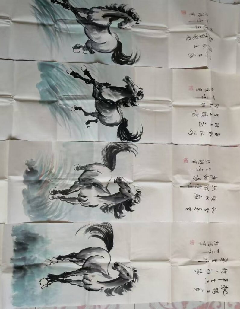 Xu Beihong’s Four Panels-國際博寶藝術品交易網