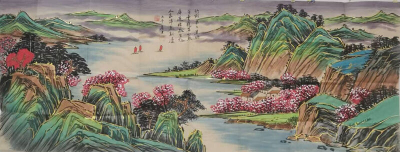 Zhang Daqian’s description of Jinshan water-國際博寶藝術品交易網
