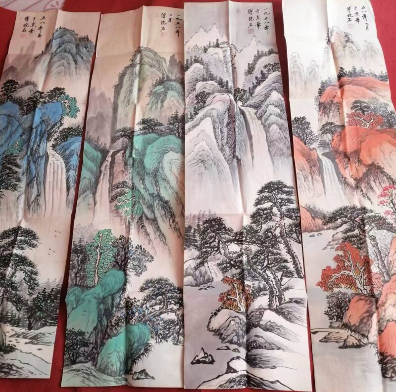 Fu Baoshi’s Four Panels-國際博寶藝術品交易網