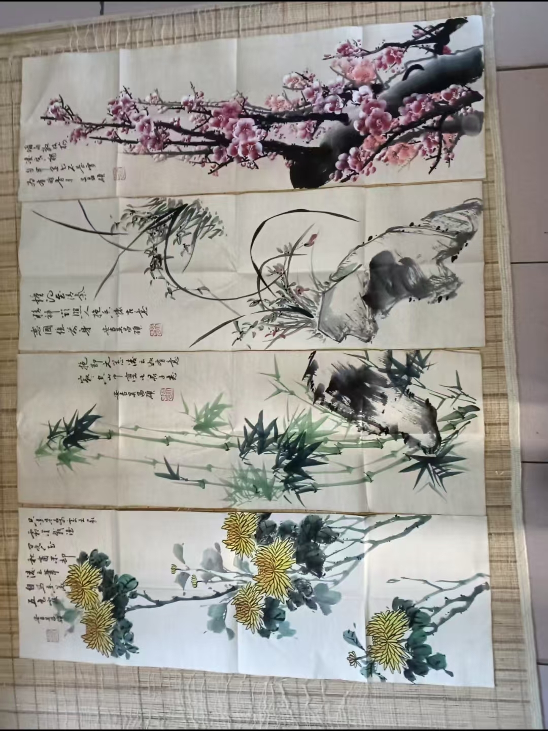 Wu Changshuo’s plum, orchid, bamboo, and chrysanthemum